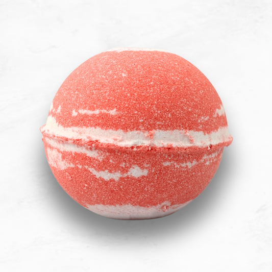 Strawberry Cream Handmade Bath Bomb - Berry Bliss -  130g