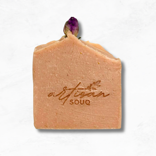 Rose Geranium & Pink Clay Natural Handmade Soap - 120g