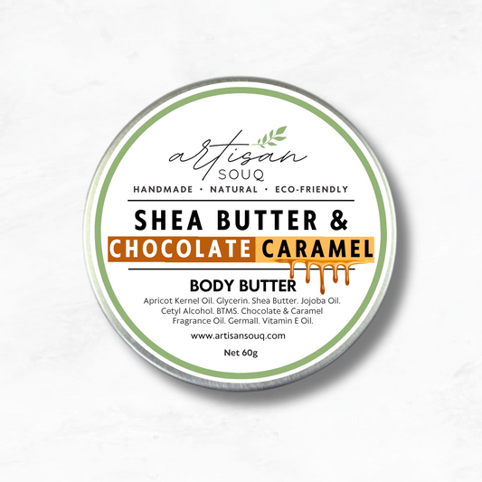 Shea Butter and Chocolate Caramel Natural Handmade Moisturizing Body Butter - 60g